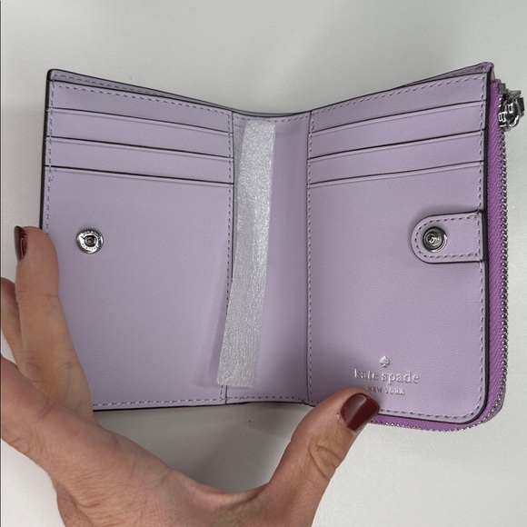 NWT Kate spade Lena wallet wisteria purple small l zip - Picture 3 of 13